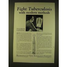 1935 Metropolitan Life Insurance Company Ad - Fight tuberculosis