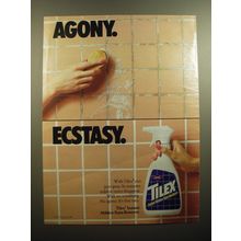 1990 Clorox Tilex Stain Remover Advertisement - Agony. Ecstasy.