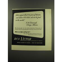 1949 RCA Victor Television Ad - We'ver enjoyed almost two years of television