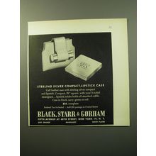 1950 Black, Starr & Gorham Compact-Lipstick Case Advertisement