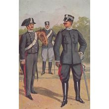 R Egercito Royal Italian Army Italy Carabinieri Uniform Military Postcard