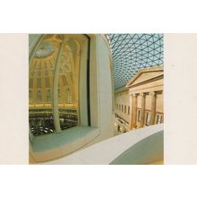 British Museum Round Reading Room Great Court London Balcony Postcard