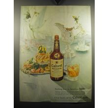1957 Calvert Reserve Whiskey Ad - Nothing finer in American taste