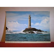 LONGSHIPS LIGHTHOUSE, LAND'S END, CORNWALL unused postcard dated 1970 #