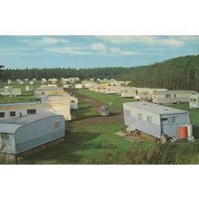 Caravan Site Formby Sefton Lancashire Camp Site Mini 1960s Postcard