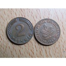 1969g 2 Pfennig Germany Coin