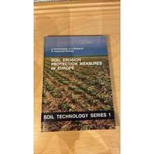 Soil erosion protection measures in Europe. Hardback, 1989.