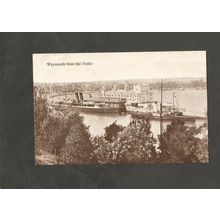 Postcard Dorset Weymouth from the Nothe old ships Boots Chemist Pelham series