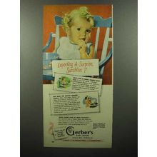1948 Gerber's Baby Food Ad - Expecting a Surprise?