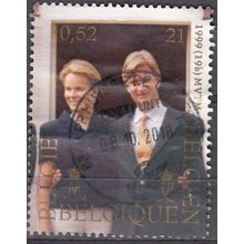 Belgique 1999 Michel 2908 O Cote (2008) 1.50 Euro Mariage princier Cachet rond