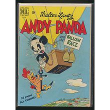Four Color #258, Walter Lantz' Andy Panda & Balloon Race, 1949 Dell Comic, ~FN-