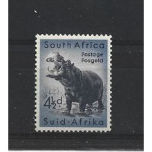 SouthAfrica.SG157 4 1/2d Hippopotamus.Mounted Mint.Aug25