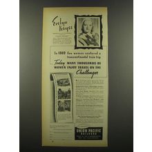 1939 Union Pacific Railroad Ad - Evelyn Keyes
