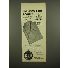 1948 B.V.D. Hollywood Rogue Shirt Ad - Perfect Gift Shirt