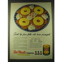 1948 Del Monte Pineapple Ad - Tropic Gingerbread Waffles Recipe