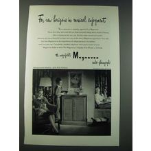 1948 Magnavox Berkeley Radio-Phonograph Ad - For New Horizons