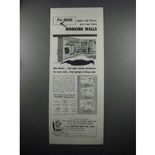 1953 B.B. Butler Peg-Board Panels Ad - Working Walls