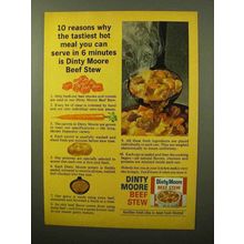 1964 Dinty Moore Beef Stew Ad - Tastiest Hot Meal