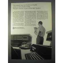 1966 Western Electric Ad - Trust a Computer Alone