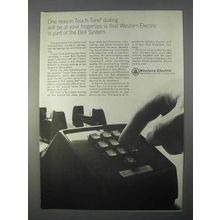 1966 Western Electric Ad - Touch-Tone Dialing
