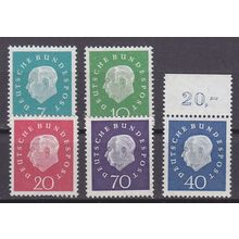 GERMANY BUND [1959] MiNr 0302-06 ( **/mnh )