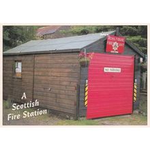 Alchiltibui Scottish Miniature Fire Station Ulapool Scotland Rare Postcard