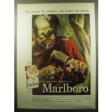 1959 Marlboro Cigarettes Ad - The better the makin's, the better the smoke