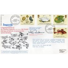 Sopwith Military Plane London Linnean Society Hand Signed FDC