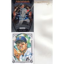 PETE ALONSO & DAVID WRIGHT AUTOGRAPHED 2020/17 NEW YORK METS ALL-STAR PLAYERS