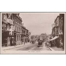 High Street, Ledbury, Herefordshire, 1912 - Tilley's RP Postcard