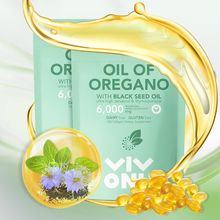 Oil of Oregano Capsules, Balanced Oil of Oregano with Black Seed Oil, Organic Or
