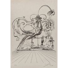 Salvador Dali (1904-1989). Untitled, from Les songes drôlatiques de Pantagruel,