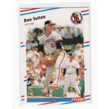 1988 Fleer Don Sutton baseball card #505 – Angels