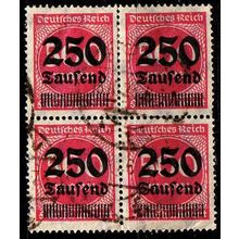 GERMANY REICH [1923] MiNr 0295 ( O/used ) [01] 4er