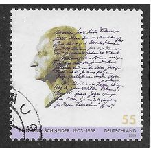 GER 2003 55c 'REINHOLD SCHNEIDER' FINE USED (EBID61-583)