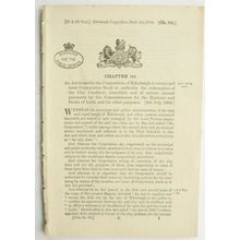 1894 Act of Parliament: annuities Harbour & Docks Leith