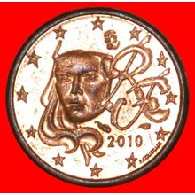MARIANNE (1999-2023): FRANCE ★ 1 EURO CENT 2010 MINT LUSTRE★LOW START★NO RESERVE