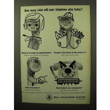1964 Bell Telephone Ad - How Many Roles Play Today