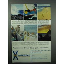 1966 Nova Scotia Canada Tourism Ad - Come To Sea Again