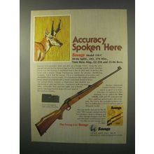 1981 Savage Model 110-C Rifle Ad - Accuracy Here