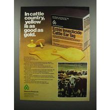 1983 Diamond Shamrock Ectrin Cattle Ear Tag Ad