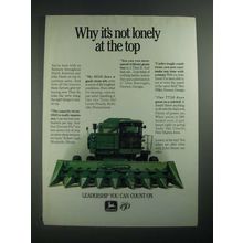 1987 John Deere Combines Ad - Why It's Not Lonely at the Top