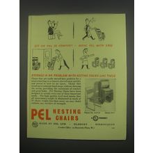 1949 Pel RP6 Chairs Ad - Sit on Pel in comfort - move Pel with Ease.