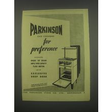 1949 Parkinson Cookers Ad - Parkinson gas cookers for preference