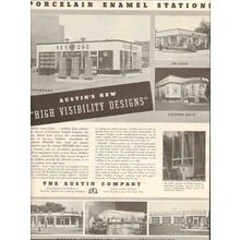 AUSTIN COMPANY 1937 porcelain enamel stations visibility vintage ad