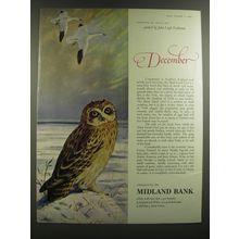 1964 Midland Bank Ad - Rarities of Wild Life - John Leigh Pemberton - December