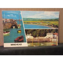 multiview, MINEHEAD, SOMERSET used postcard 1979 postmark =