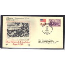 Event Indian Skirmish with Settlets 1890 904 (Cachet-Type/A) CV42990