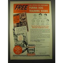 1951 Purina Dog Chow Ad - Free Fall special for sportsmen!