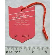 1986 Aintree County Enclosure admission badge